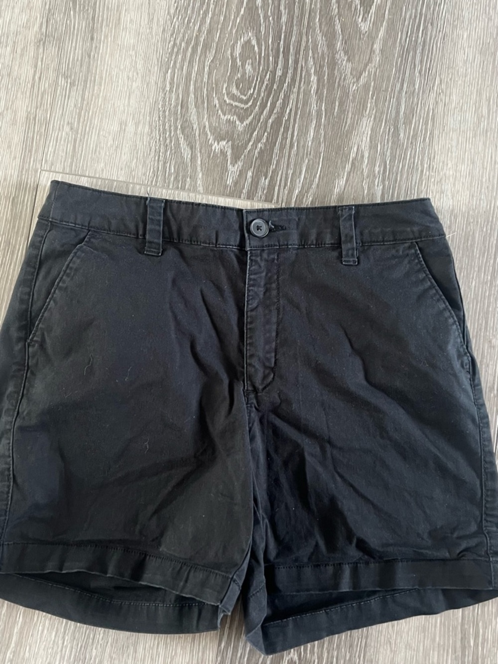 a new day Black Flat-Front Women's Casual Shorts